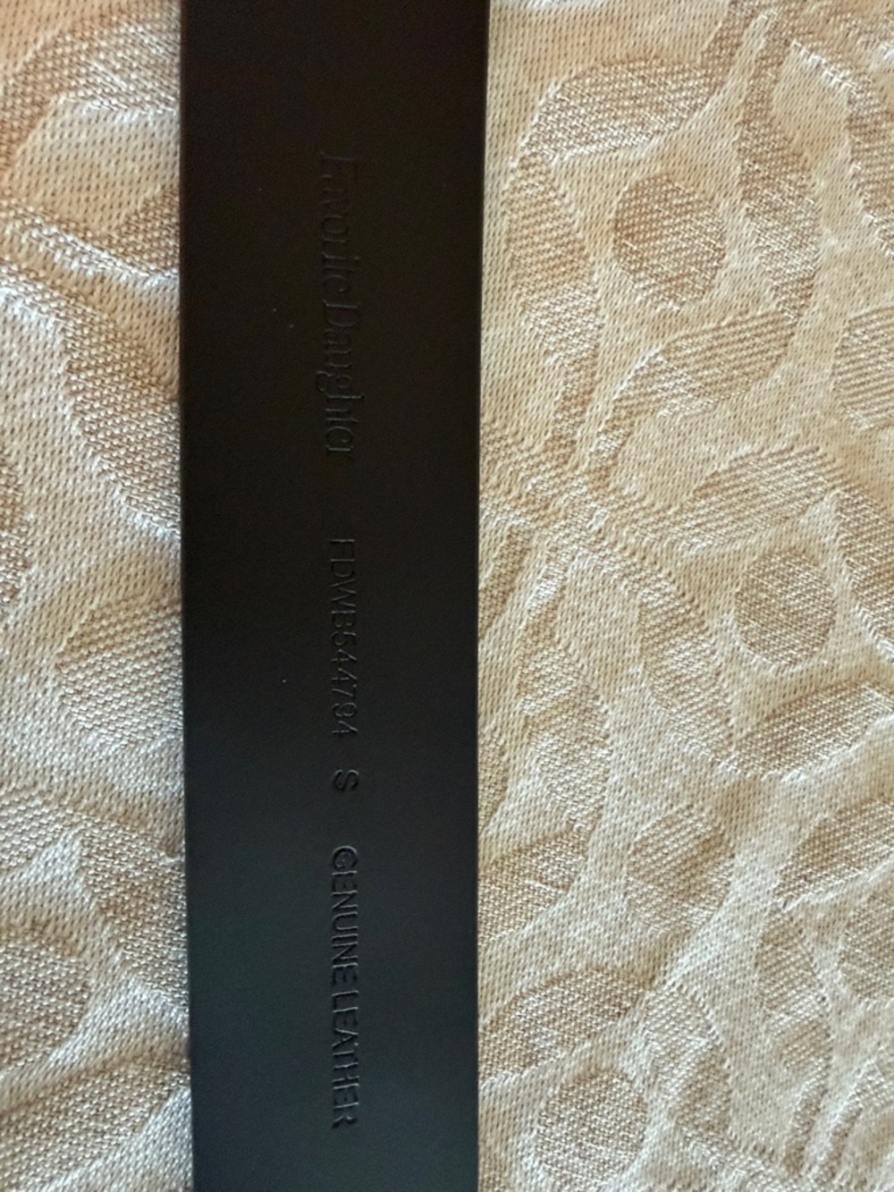 Favorite Daughter Dark Brown Suede Belt with Gold Buckle Size Small - Picture 3 of 4